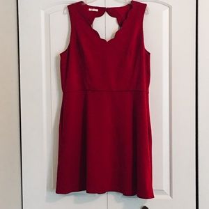 🎉Last Chance!🎉 Scalloped Ponte Dress